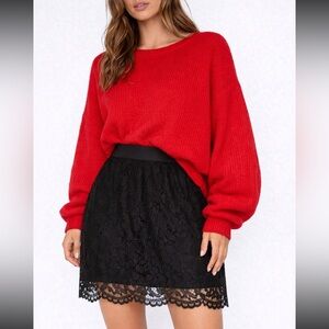 J. Crew Pull-on Lace Skirt